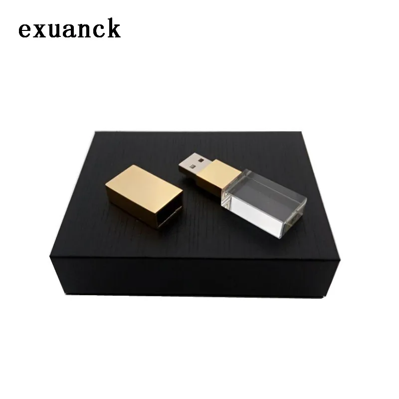 Exuanck Пользовательский логотип Кристалл usb 2 0 флеш накопитель 16 Гб карта памяти 32
