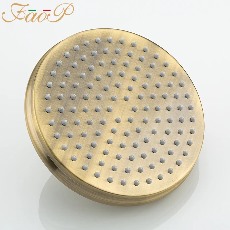 FAOP Shower Faucets gold bathroom shower mixer faucet for bathroom shower set luxury waterfall bathroom faucets shower mixer