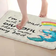 Единорог Стиль Ванная комната Коврики, забавные Нескользящие Для ванной Коврики, Занавески для душа Интимные аксессуары, Коврики Чинг вашей душе Шторы