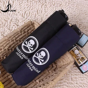 

Creative Skull Umbrella Rain 3 Folding Compact Men Sun Rain Large Quality Windproof Strong Pattern Umbrella Regenschirm 50ys113
