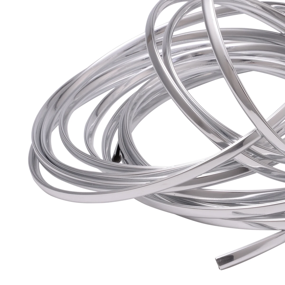 6M Car Chrome Decor Strip Sticker Silver Auto Styling Moulding Trim Strip Auto Body Window Exterior Decoration