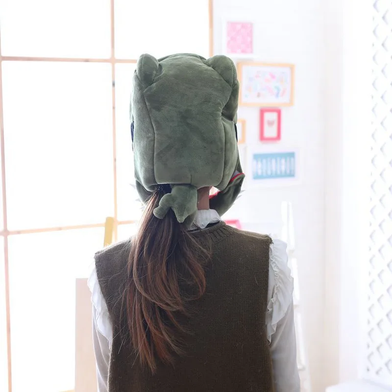 35 см плюшевый динозавр шляпа cosply Игрушка Дети плюшевая шапка для взрослых леди студенческие дети плюшевая шапка
