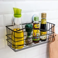 Креативная настенная подвесная стойка, Пробивка, кухонная стойка для ванной комнаты на присоске, настенная стойка для хранения, полка для хранения wx9261129