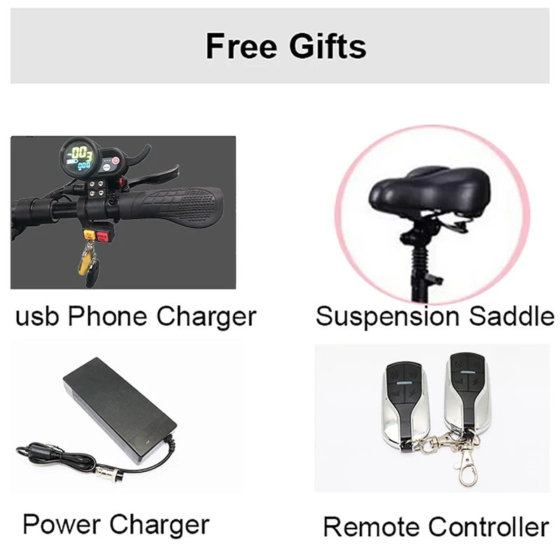  11inch Electric Scooter Adult 60V 3200W Strong Powerful Off Road New Foldable Electric Bicycle Fold