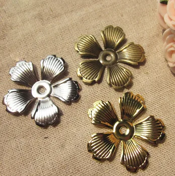 

free shipping!!! 100pcs/lot 32mm 3 color filigree wrap connector end beads jewelry findings