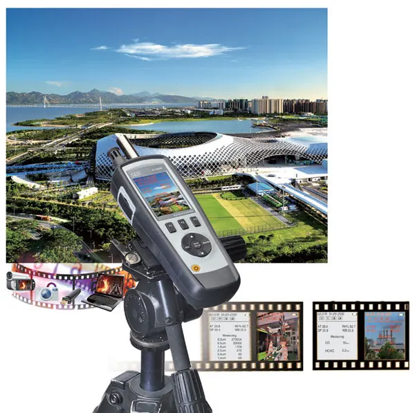 

DT-9880M 4 in1 Particle Counter with 2.8inch TFT color LCD display & Camera function & PM2.5/PM10 Particle/MassCon function