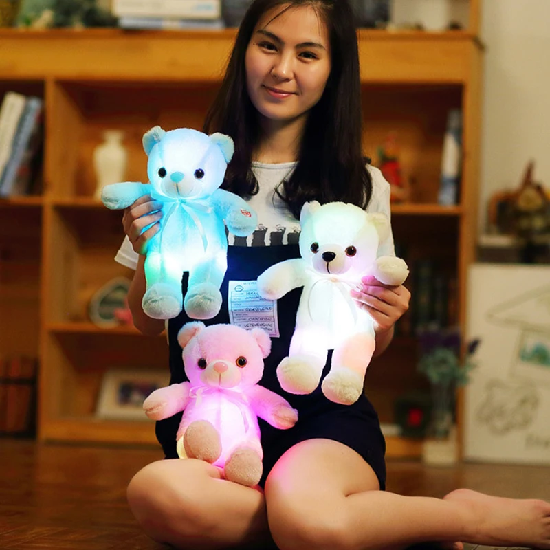 Luzes da Noite flash glowing macio stuffed plush Tipo Pacote Peso : 0.161kg (0.35lb.)