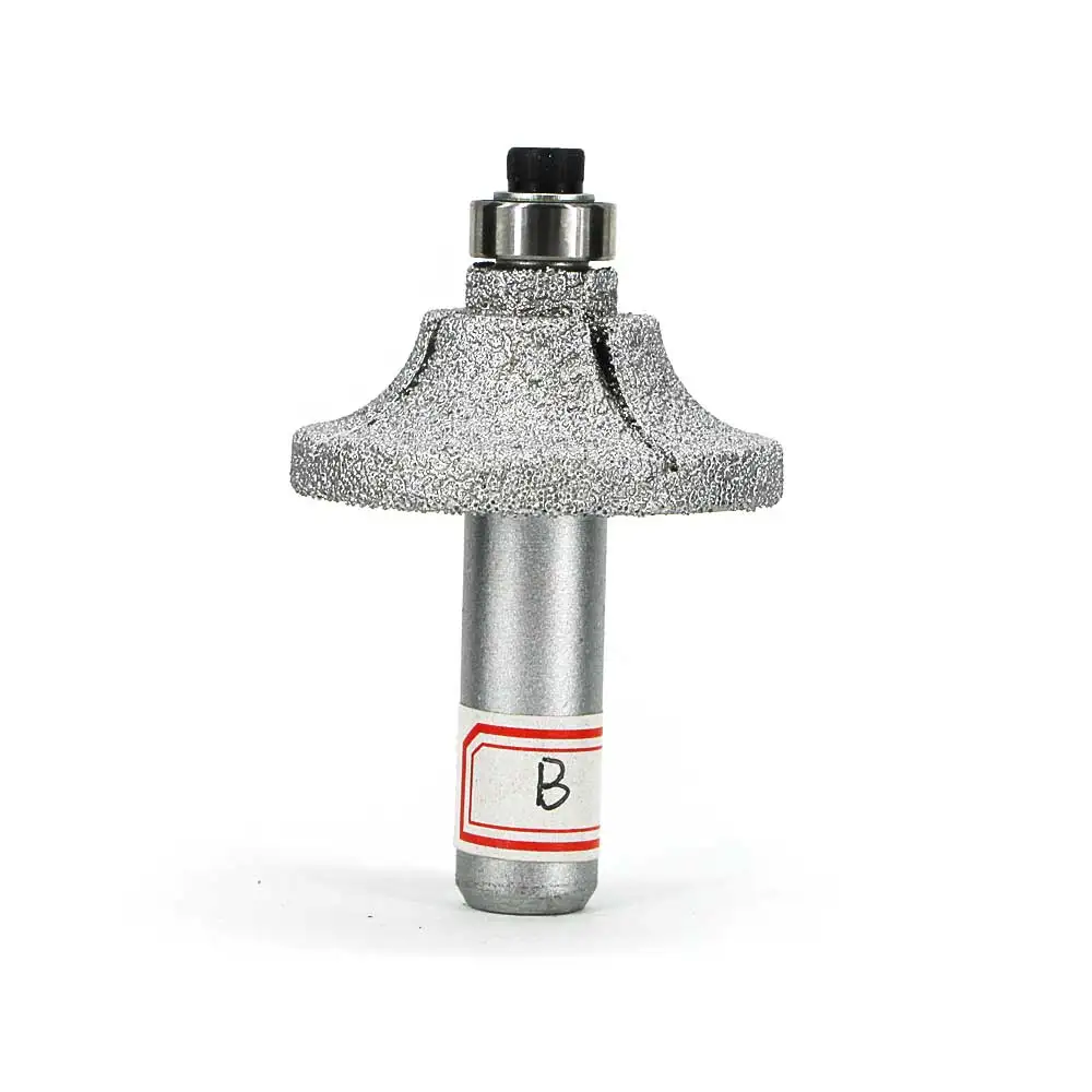 Brazed diamond tool bits are used for quartz stone, artificial stone, granite, marble, ceramic trimming, shape, grinding GJ017