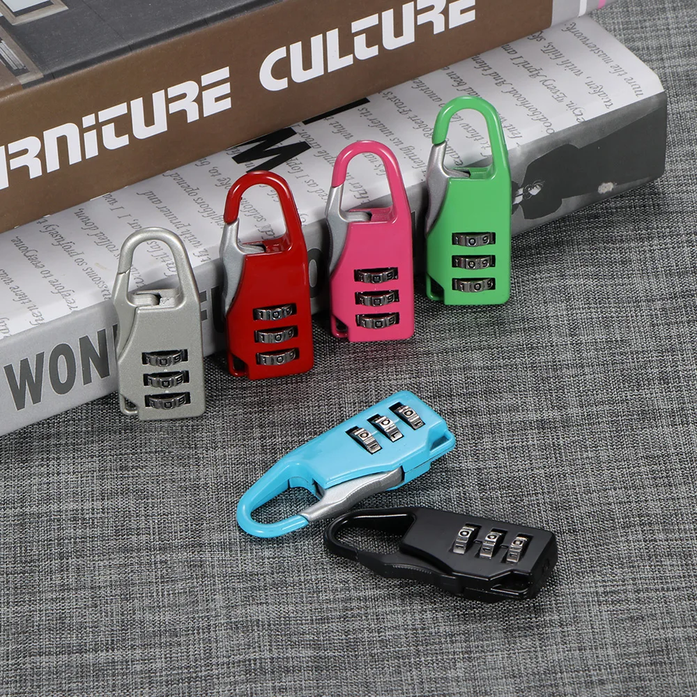 

Colorful Password Lock Zinc Alloy Security Lock Suitcase Luggage Coded Lock Cupboard Cabinet Locker Padlock