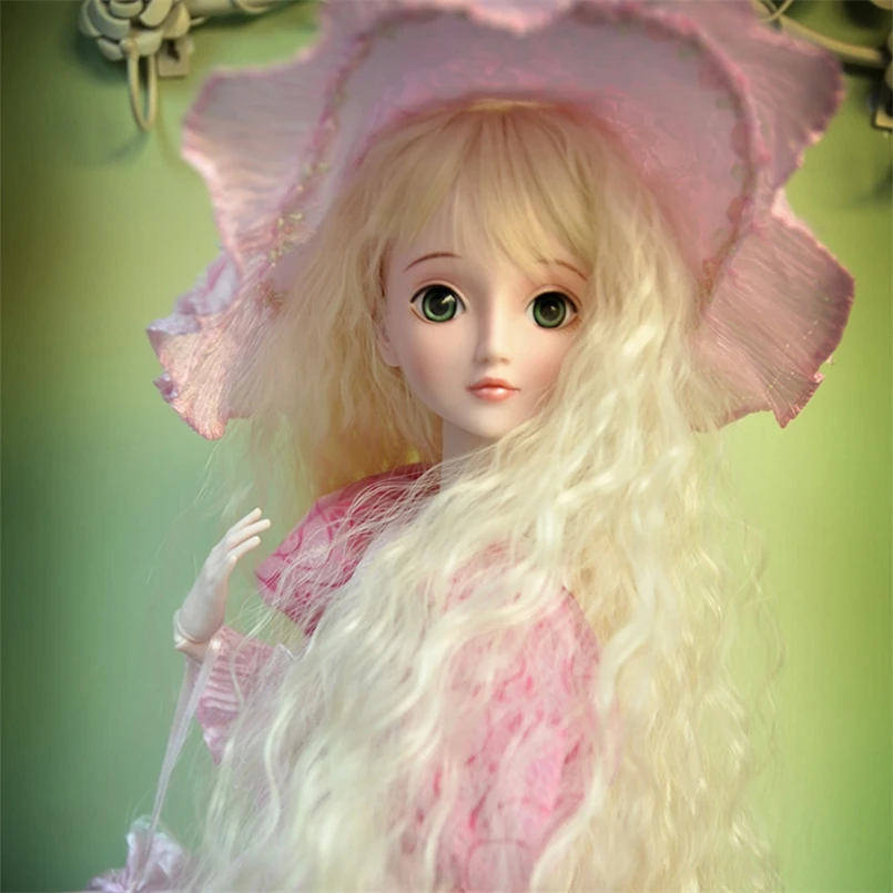 60 см большой Модный Peluca парик Рапунцель Bjd куклы Peruca для девочек большая мода Boneca