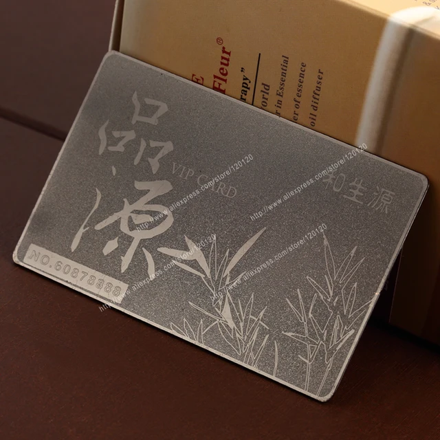 Metal Stainless Steel Business Card Perforated Cutout Personalized Metal Stainless Steel Business Card Perforated Cutout Personalized Name
