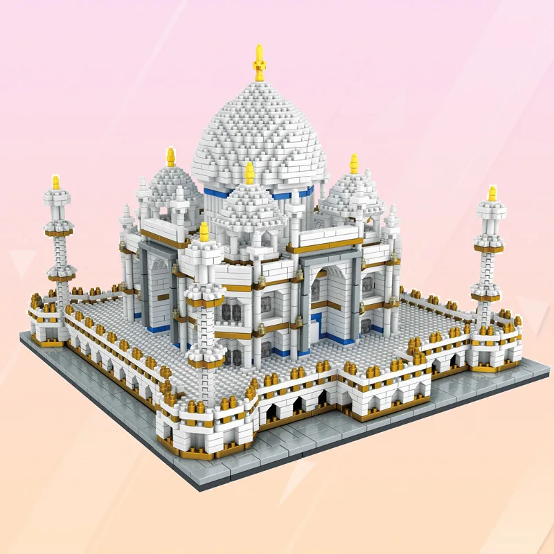 

3950 Pcs Beautiful Indian Taj Mahal Building Block Assembled Toy Building Model Nanoblock Famous Architecture Standard