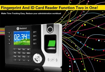 Nowy biometryczny czytnik linii papilarnych zegar obecności pracownik cyfrowy elektroniczny samodzielny czytnik dziurkacza tanie i dobre opinie A-C071 Rodanliu Fingerprint Biometric Time Recording