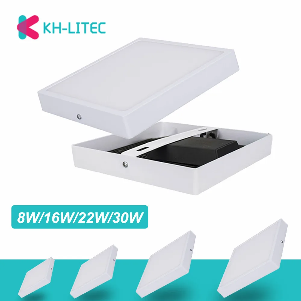 KHLITEC-LED-Panel-Light-RoundSquare-8W16W22W30W-LED-Ceiling-Downlight-Surface-Mounted-AC85-265V-lamp-For-Living-Room