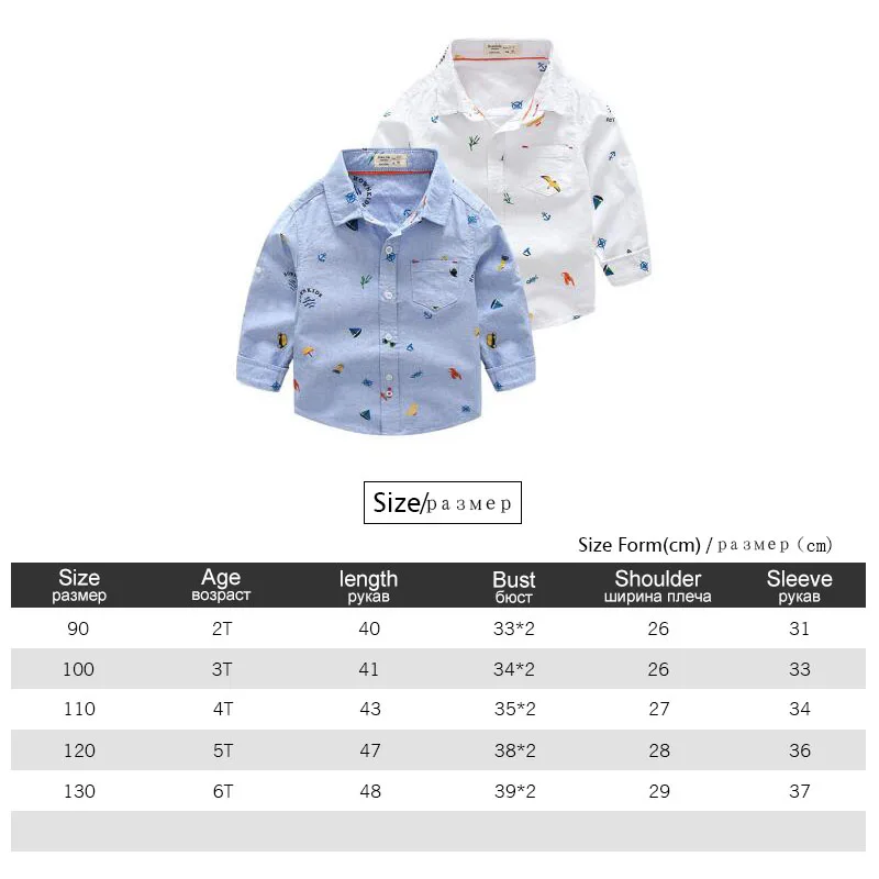 Футболки для маленьких мальчиков натуральный хлопок детская одежда с длинными рукавами рубашка с рисунками для мальчиков блузки с отложным воротником на 2-6 лет