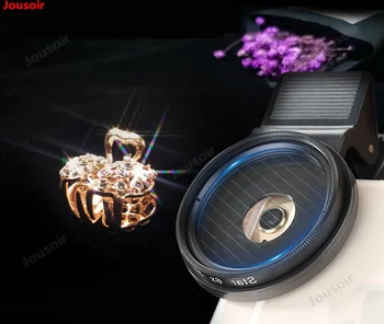 

37mm lens mobile phone starlight Mirror 6 line jewelry diamond Fire color photography Lens Mobile phone filter CD50 T03