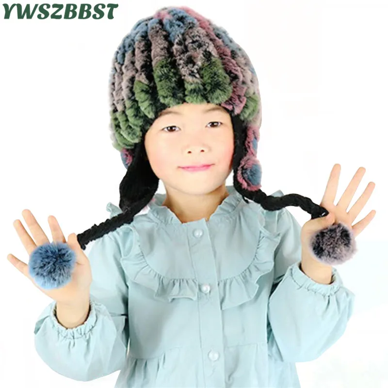 Fashion Winter Kids Hat for Child Warm Rabbit Fur Cap Baby Hats for Girls Pompom Children Hat Cap Boys Cap цена Fashion Winter Kids Hat for Child Warm Rabbit Fur Cap Baby Hats for Girls Pompom Children Hat Cap Boys Cap цены онлайн