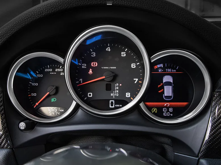 3 colors Car Dash Board Dashboard Decoration Ring Sticker Car-styling For Porsche Macan 911 Cayenne Panamera Boxster Accessories