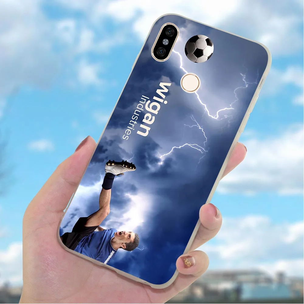 Мягкий чехол из ТПУ для телефона Xiaomi Mi A1 Soccer Football Case A2 Lite 8 9 9se Redmi 4X 4A 5 Plus 5A Prime 6A Note 6