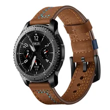 Кожаный ремешок для samsung Galaxy watch 46 мм/gear S3 frontier classic 22 мм ремешок для часов correa 46 браслет xiaomi Amazfit