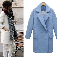 UK осень зима классическое простое женское Шерстяное твидовое пальто большого размера и куртка пальто casaco feminino Manteau femme