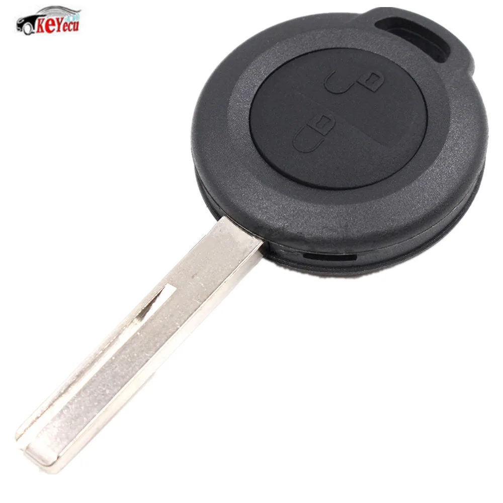 

KEYECU Brand New ModIfied Replacement Housing Shell Folding Remote Blank Key Case Fob 2 Button for Mitsubishi Colt Warrior