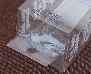 

Clear see through folding acetate vinyl pvc packaging box for gift,Matte PVC plastic floding packaging clear soap box ---PX20139