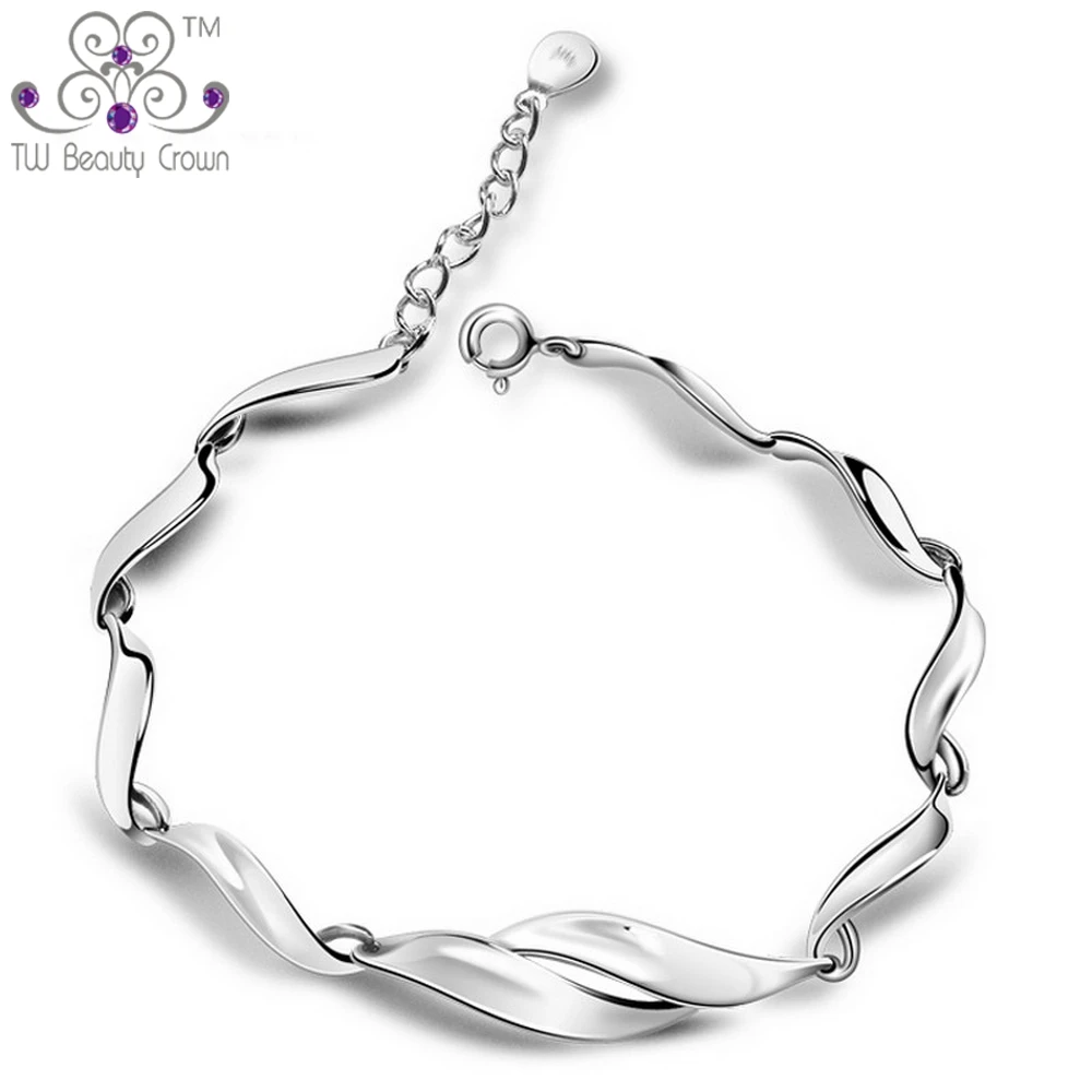 Элегантный женский браслет из серебра 925 пробы, украшения оптом