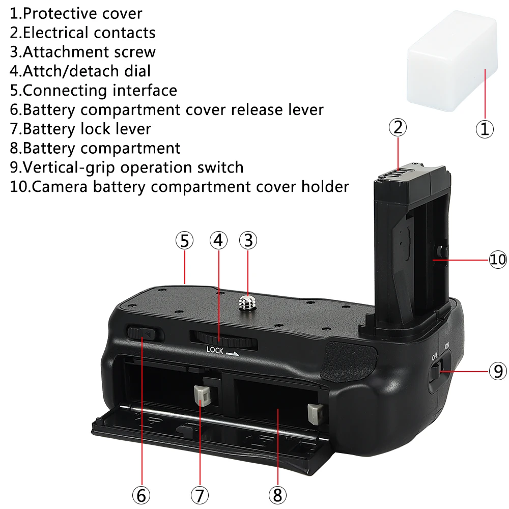  DSTE Profeesional Multi Power Battery grip pack holder for Canon EOS 800D/ T7i/77D/Kiss X9i/9000D D