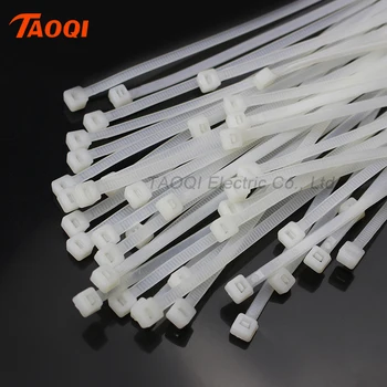 

3packs 250Pcs/pack 8*400mm Nylon Cable Ties 5.1mm width Self-locking Plastic Nylon Fasten Wire Zip Tie wholesale price