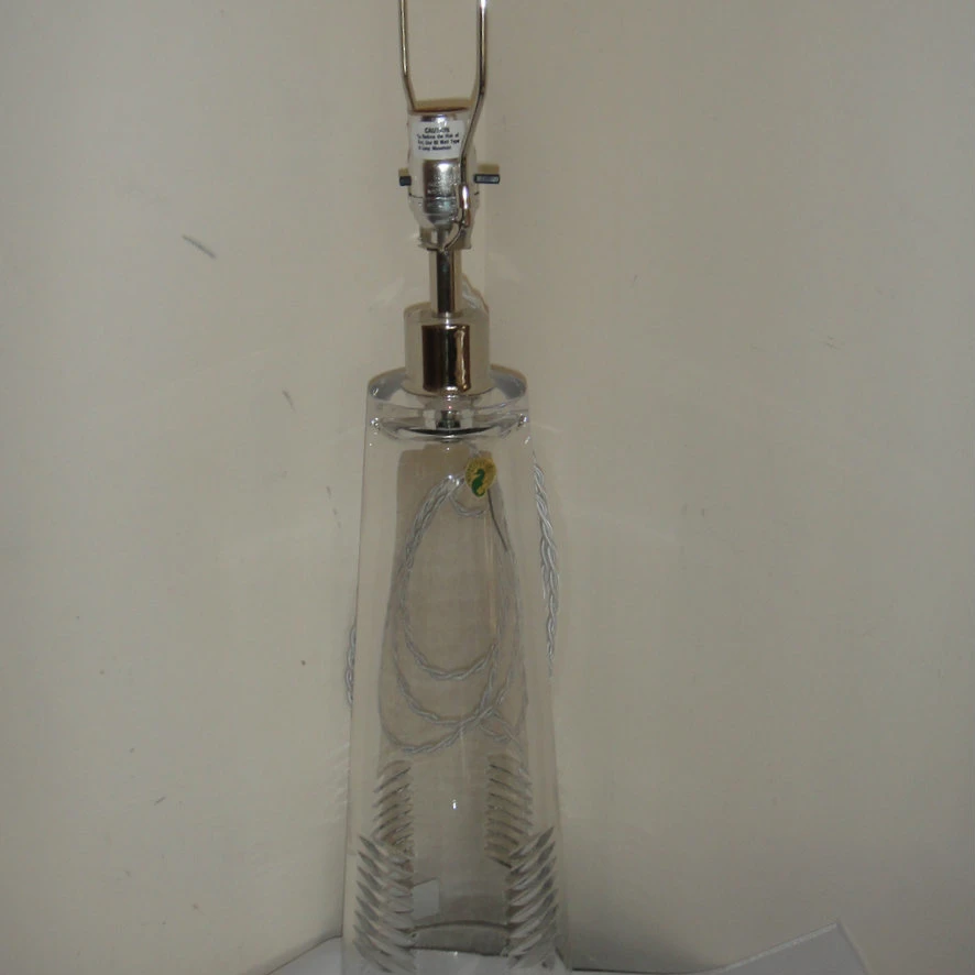 Waterford Astrum Clear Crystal Table Lamp  28 H (5)