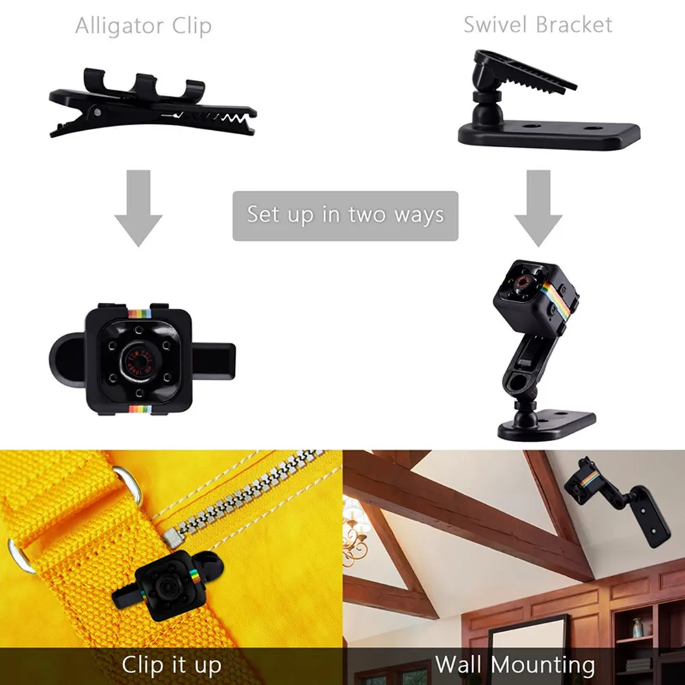 SQ11 мини видеокамера 1080 P мини-камера для занятий спортом DV DVR Ночной монитор для зрения микро маленькая камера видео рекордер полицейский