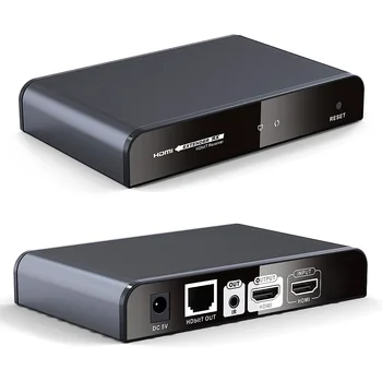 

New HDbitT HDMI Extender with HDMI Loop-out 120M Transmitter and Receiver 1080P HDMI signal transfer by CAT5/5e/6 cable