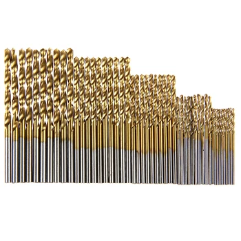 

50Pcs/Set Twist Drill Bit Set Saw Set HSS High Steel Titanium Coated Drill Woodworking Wood Tool 1/1.5/2/2.5/3mm For Metal