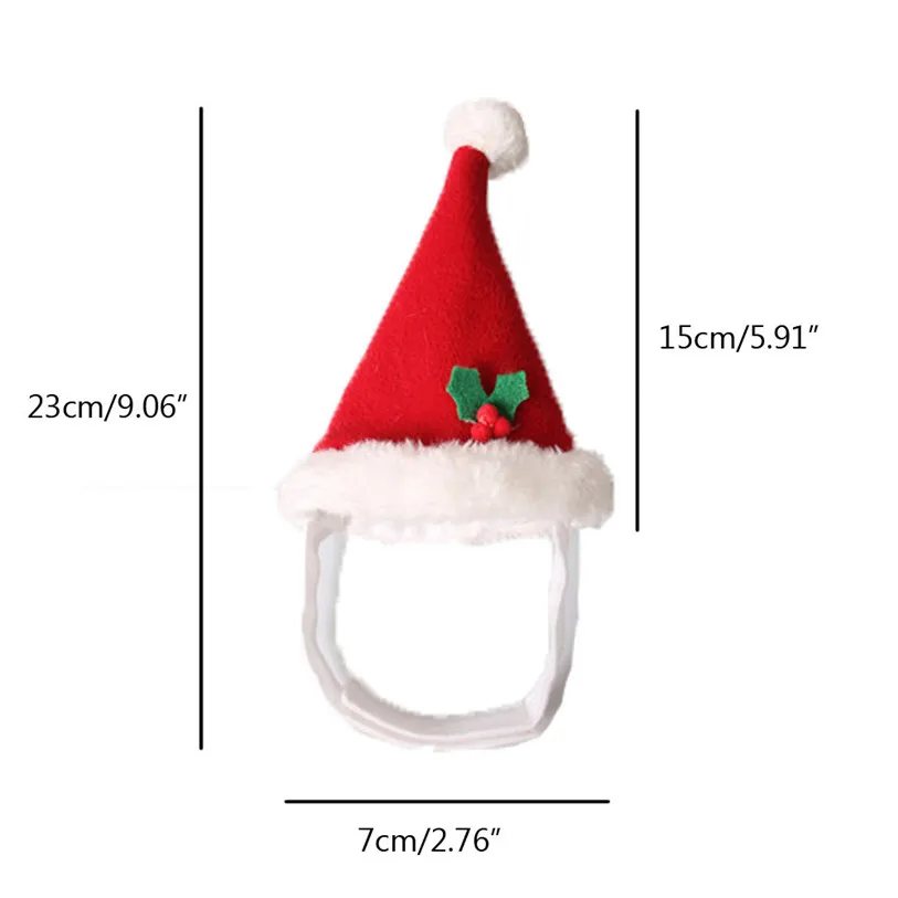 Christmas Pet Cat Hats Caps Adjustable Elastic Band Rabbit Guinea Pig Totoro Puppy Dog Head Supplies Party Decoration #F#40NV14 (38)