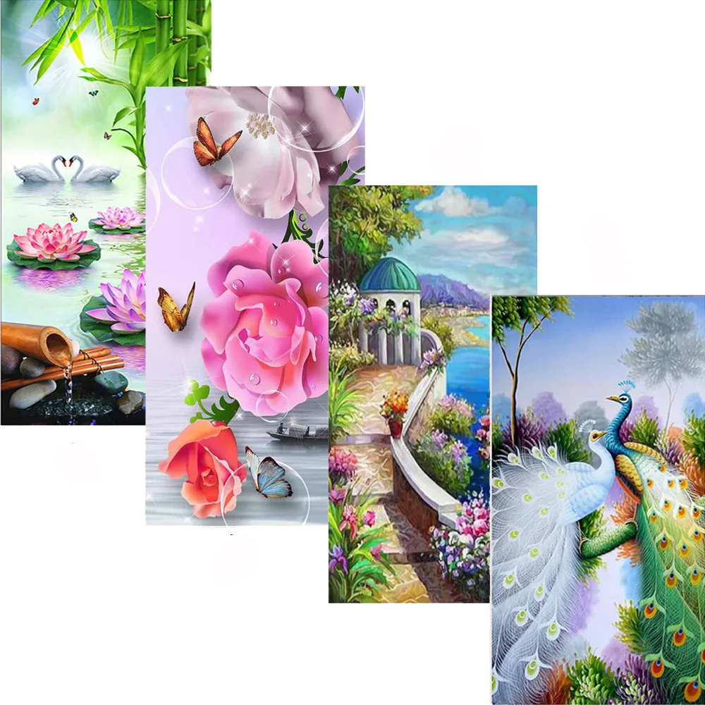 

5D DIY Fresh Natural scenery diamant painting living room decoration beaded embroidery crystals dimond painting bordado & ST87