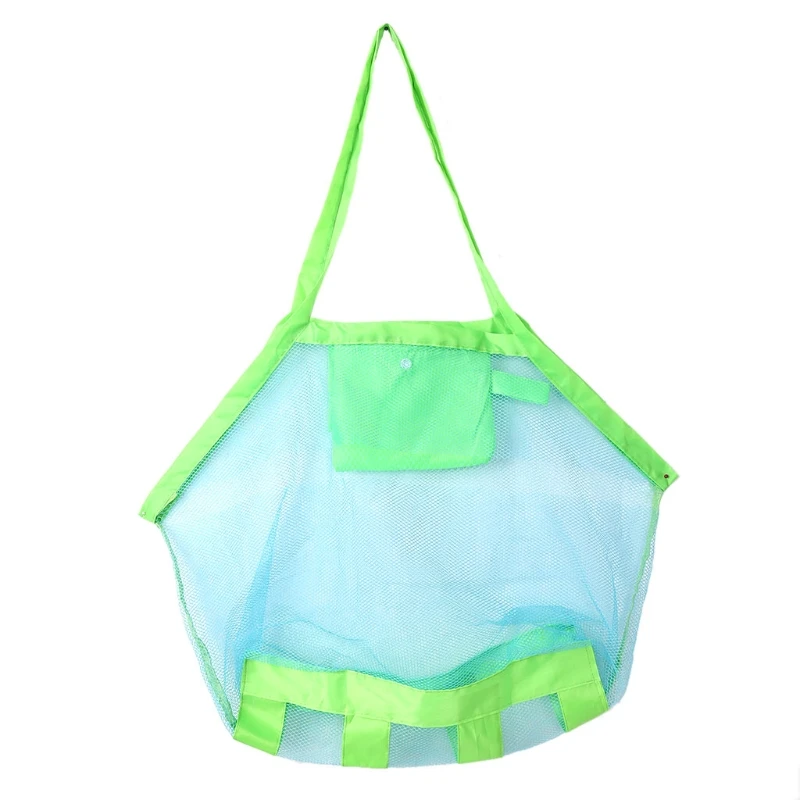 

Outdoor New Children Storage Bag Kids Folding Sand Away Net Tote Beach Mesh Toys