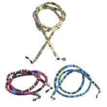 3 шт. богемный стиль очки Хлопок Веревка фиксатор 70 см Открытый спортивный шнур