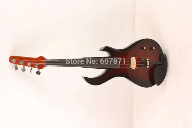 Best price at $269 Cheap Big Jack up New 4/4 Electric Violin brown