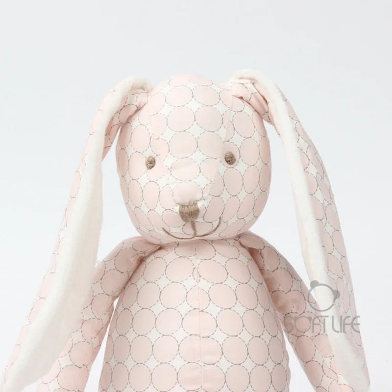 30 см прекрасный кролик плюшевые куклы игрушки длинные уши кроликов детские мягкие игрушки розовый синий кролик пушистый заяц Подушка juguetes