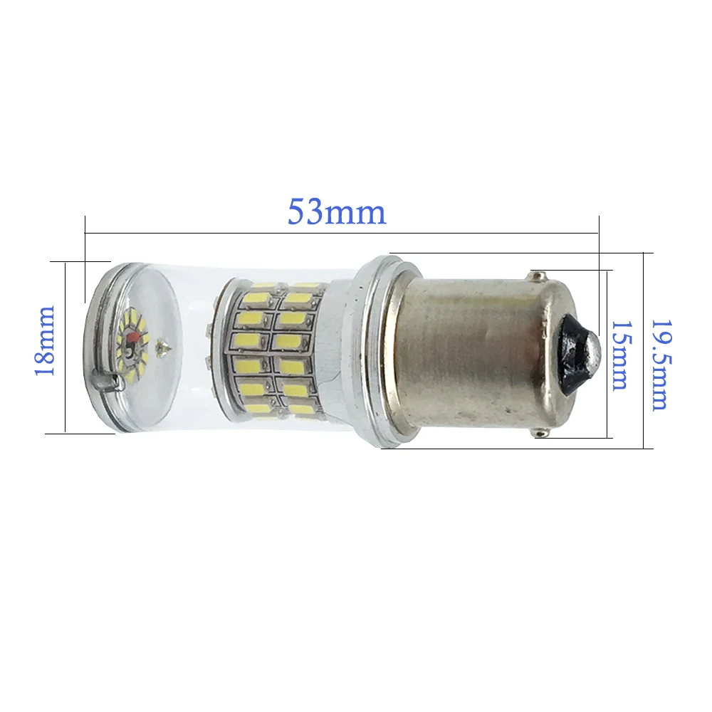 2X супер яркая 1156 BA15S 1157 BAY15D 3014 48 SMD P21/5 Вт автомобильная светодиодная лампа сигнал