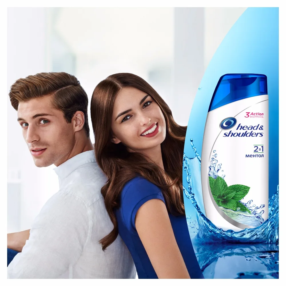 Шампунь против перхоти HEAD & SHOULDERS 2в1 ментол 600 мл|head shoulders|dandruff shampooshampoo dandruff |
