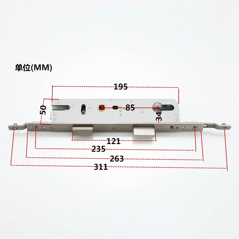 Door Lock Stainless Steel Hardware Accessories Lock Body 85X34 Multipoint Door Body Lockcase Fittings