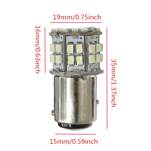 Лидер продаж, 1/2/4 шт. BAY15D 1157 Белый автомобиля задние тормоза светильник 50 SMD светодиодный лампы 12V авто задний стоп-сигнал