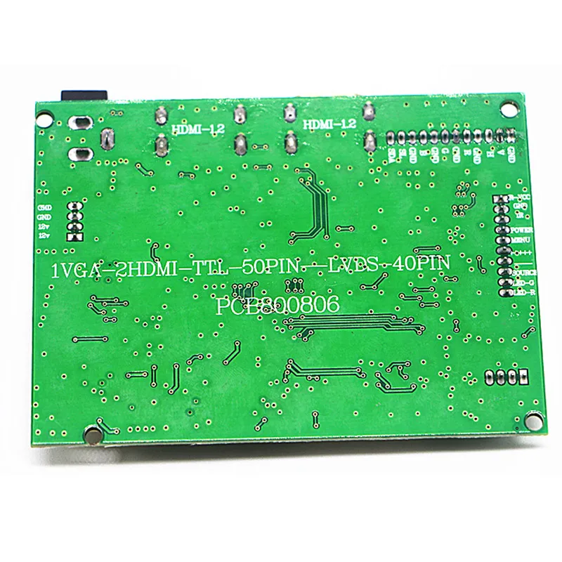 Плата контроллера драйвера 2HDMI + VGA Audio LCD для панели EJ080NA 05B/AT080TN52 плата ЖК дисплея