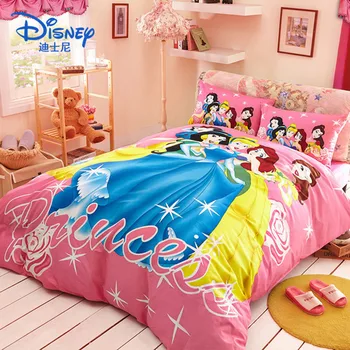 

3PCS Disney cotton bedding male and female adult cartoon bed linen duvet pillow set active printing bed spread bed cover