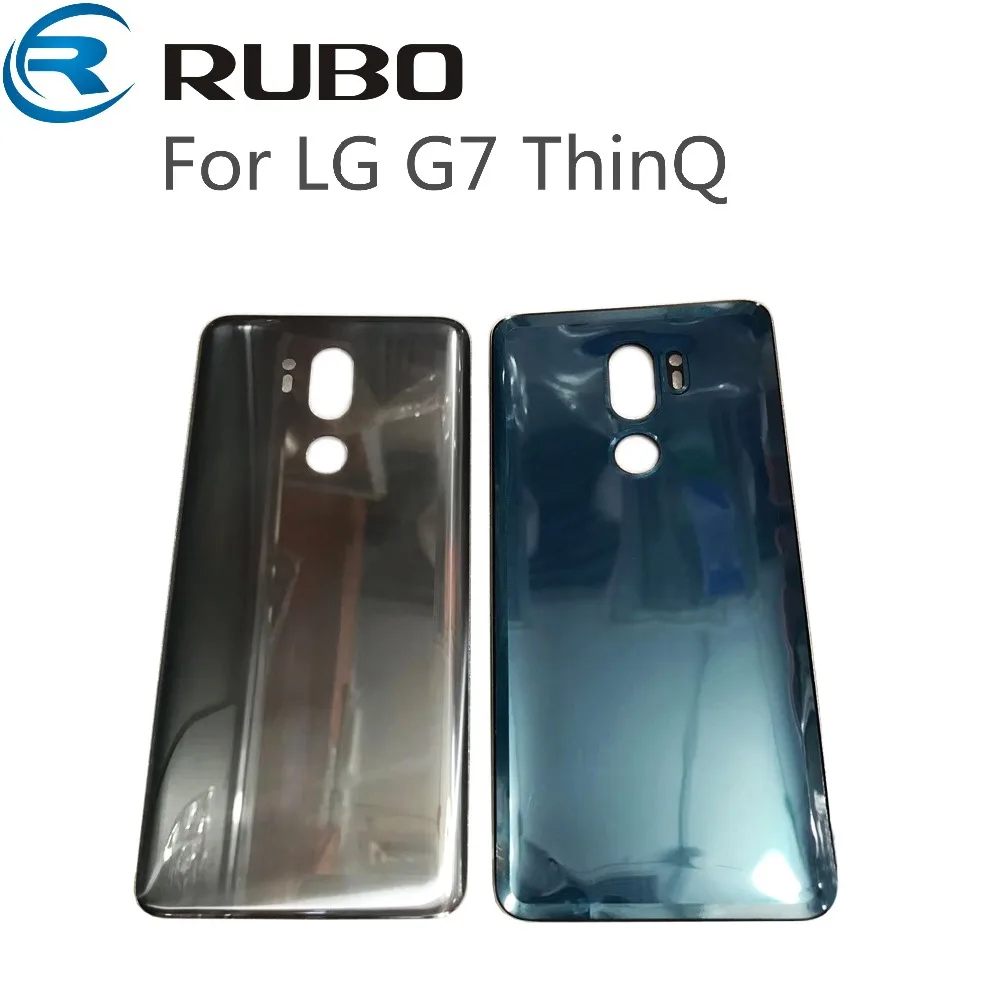 Для LG G7 ThinQ задняя крышка корпуса Стекло Задняя крышка батареи для G7 ThinQ G710EM 6," Задняя панель с клеем запасные части