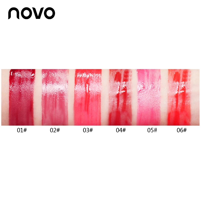 NOVO брендовая водостойкая жидкая помада для макияжа 6 цветов|lip tint|brand lip glosslip gloss |