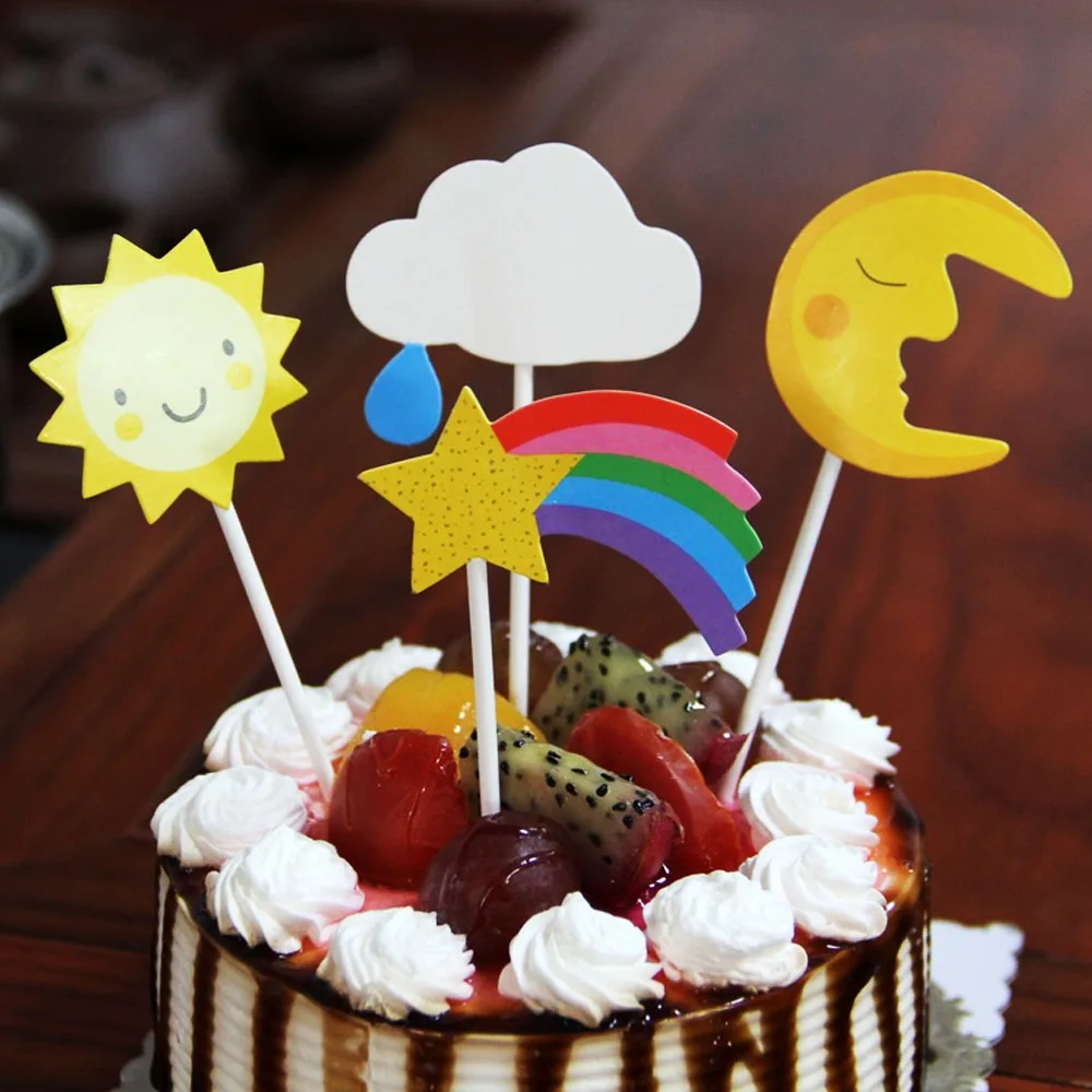 4pcs-set-Birthday-Cake-Topper-Cupcake-Toppers-Cartoon-Sun-Moon-Cloud-Top-Flag-Decoration-Birthday-Party (1)