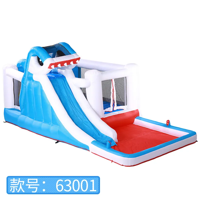 Детский надувной бассейн замок Крытый небольшой докторский дельфины слайд дома большие игрушки открытый озорной батут - Цвет: A